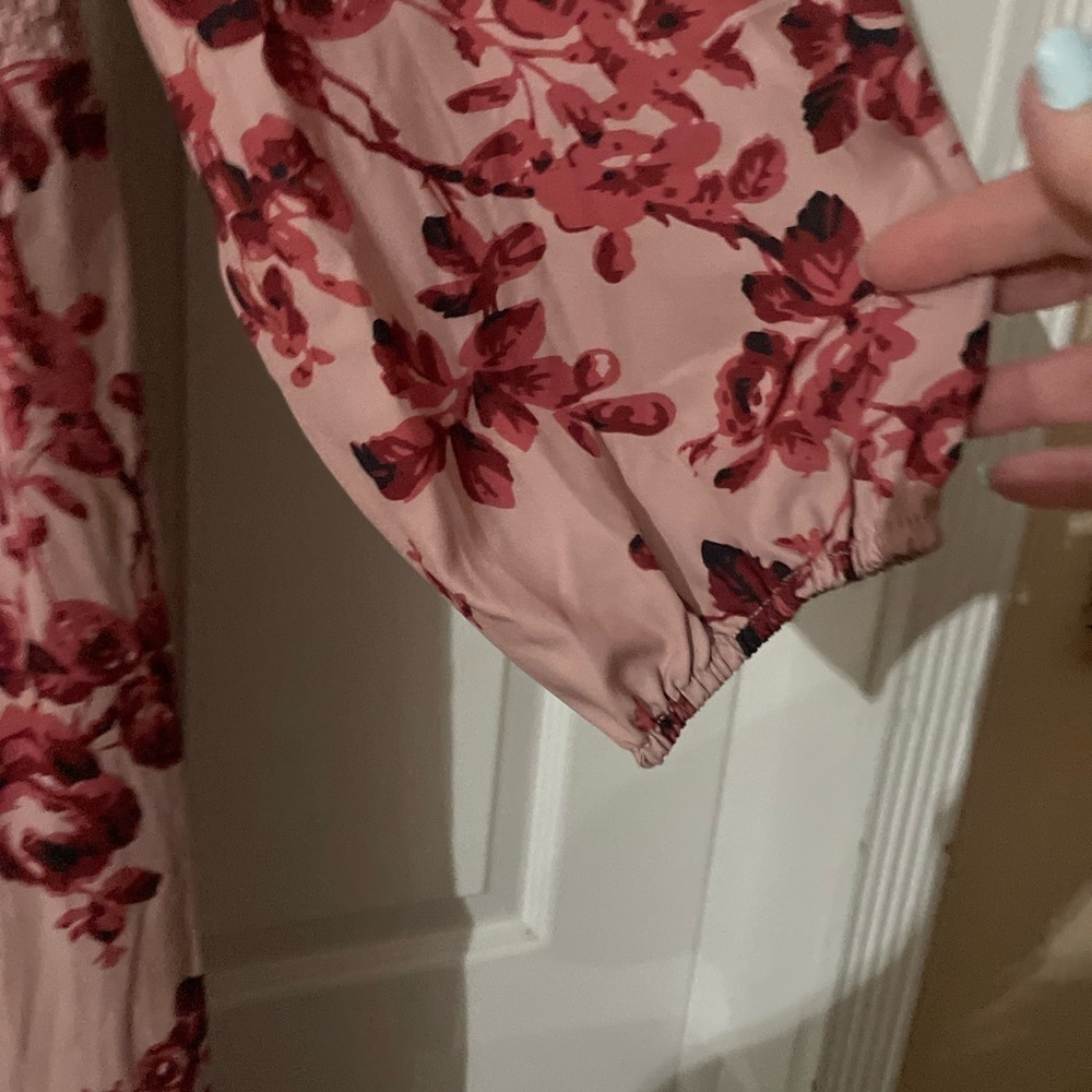 NWT  Floral Wrap dress , latern  sleeves plus size 18/20 🌹🌹🌹BC 95 RARE - Picture 6 of 10